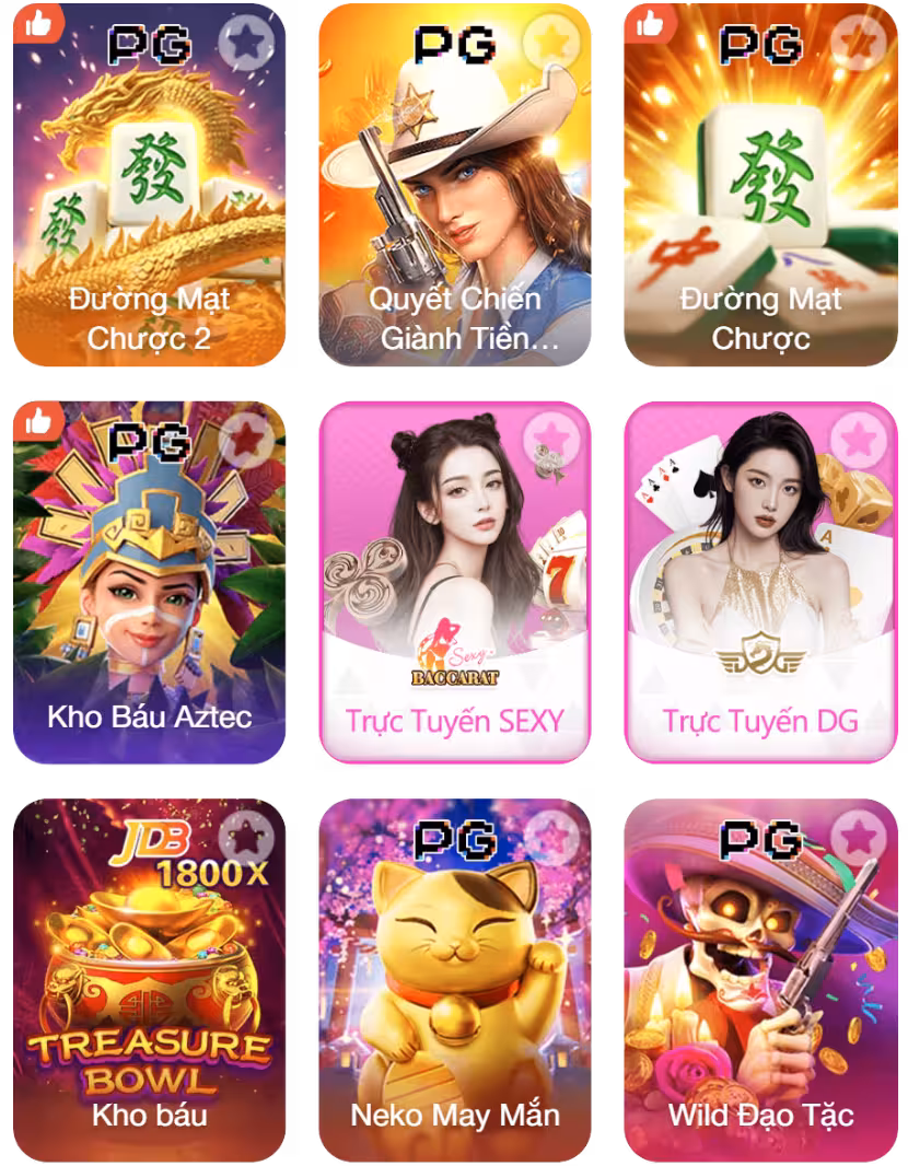 Bảng game Hot tại NEW89